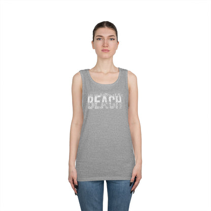 Life is Better at the Beach Unisex Heavy Cotton Tank Top
