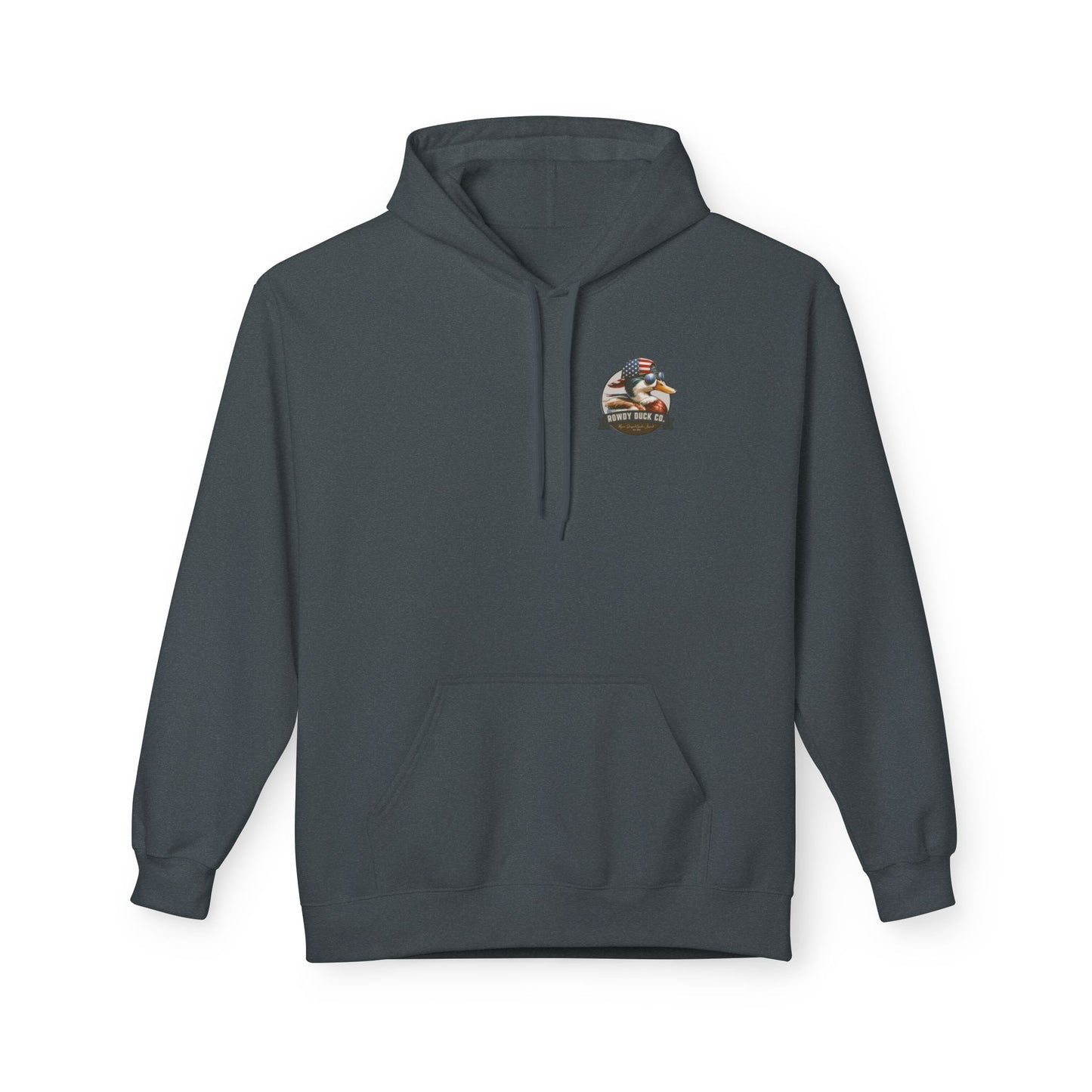 Patriotic Duck Hoodie, Fun Casual Wear for Outdoors, Gift for Animal Lovers, Unique Hoodie for Holidays, Comfy Everyday Style