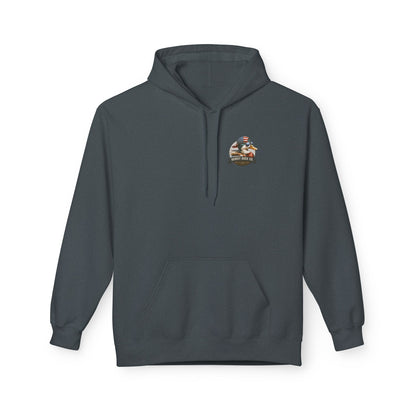 Patriotic Duck Hoodie, Fun Casual Wear for Outdoors, Gift for Animal Lovers, Unique Hoodie for Holidays, Comfy Everyday Style