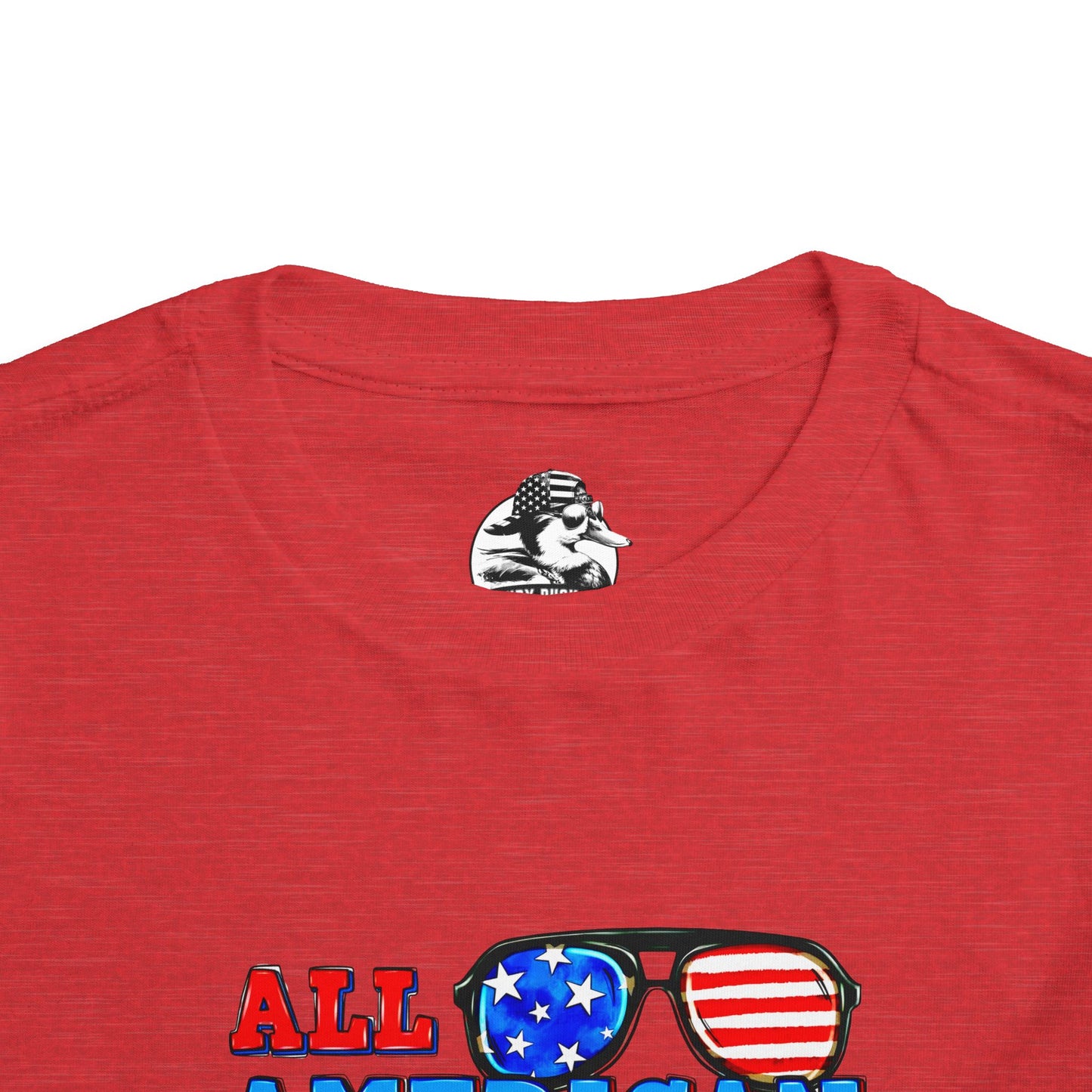All American Boy Toddler Tee, Kids Patriotic Shirt, July 4th Outfit, Toddler Summer T-Shirt, USA Pride Apparel