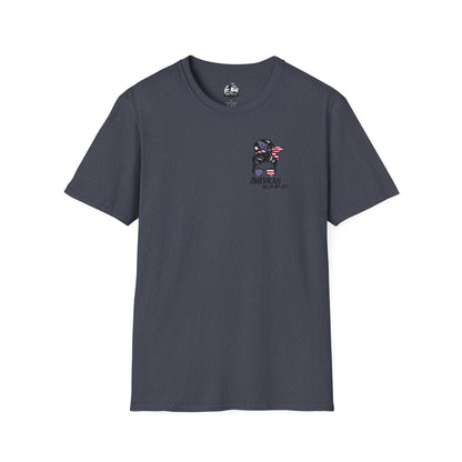 Patriotic Mama T-Shirt, Women's Tee, American Pride Shirt, Independence Day Fashion, Gift for Moms, Casual Summer Top