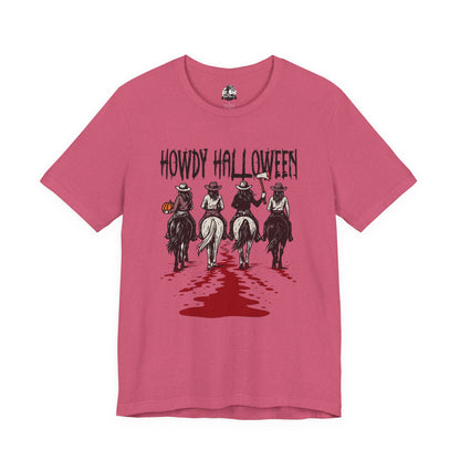 Halloween Cowboy Tee, Howdy Halloween Graphic T-Shirt