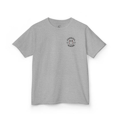 Youth Baseball Sister Tee - 'I'm Just Here for the Snacks'