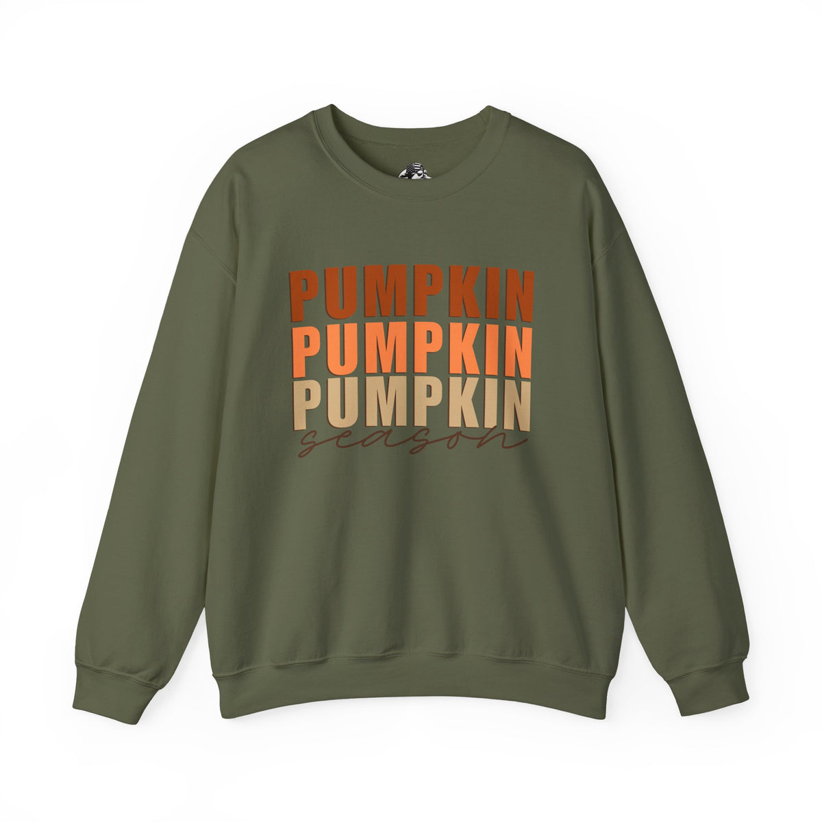 Pumpkin Season Stacked Fleece Crewneck