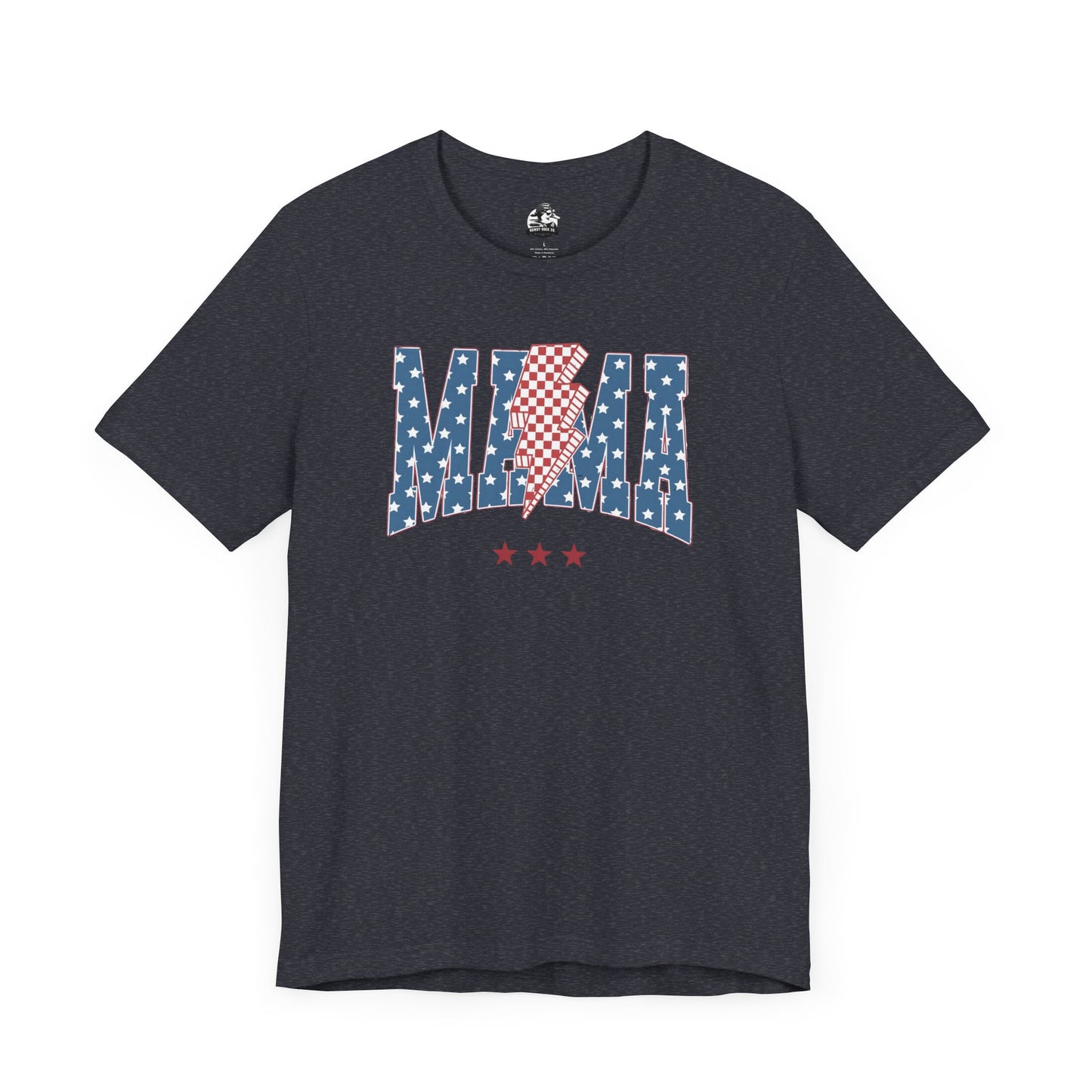 Comfy Women's Graphic tee - Mama -Stars & stripes -lightning bolt