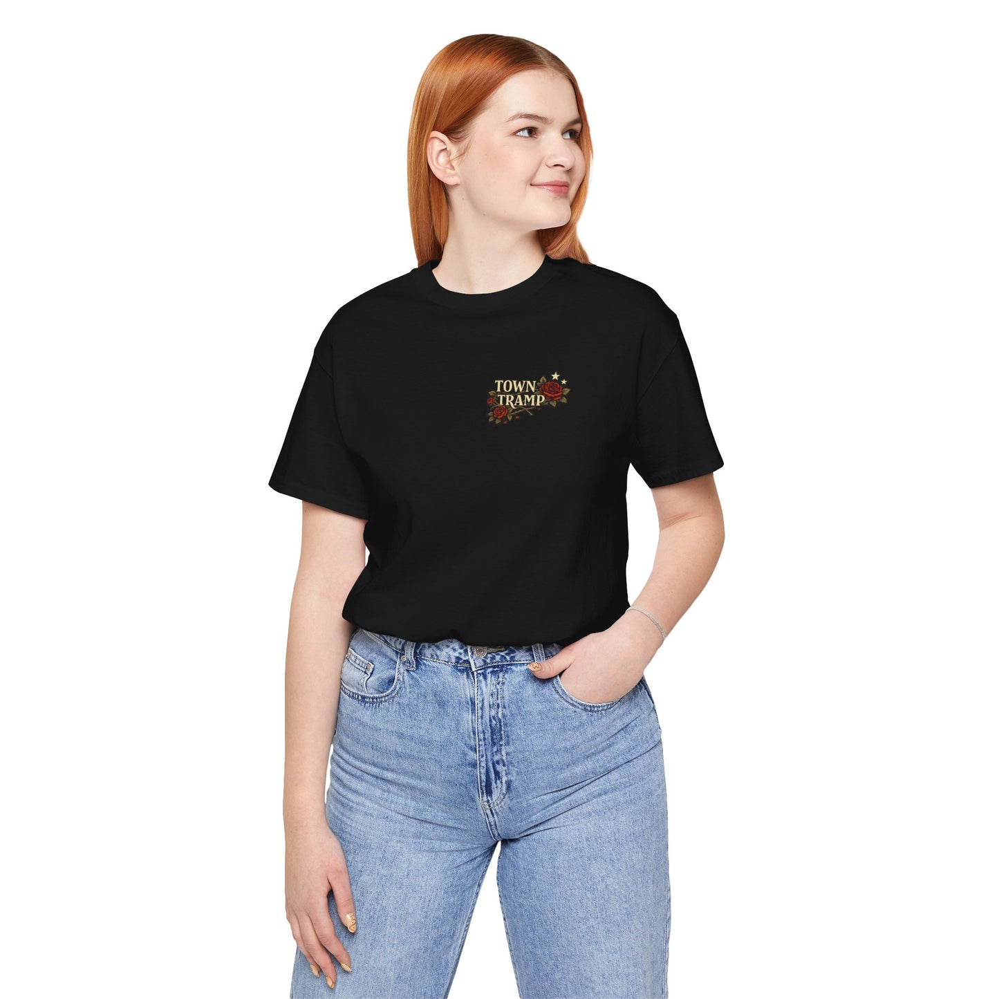 Town tramp pin up quote tee