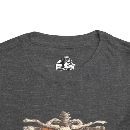Toddler Pumpkin Skeleton Tee