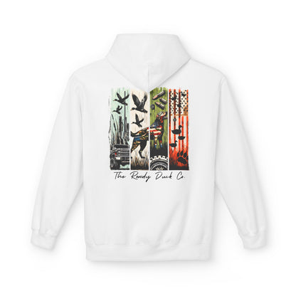 The RowdyDuckCo. -Graphic Hoodie - American Flag Country