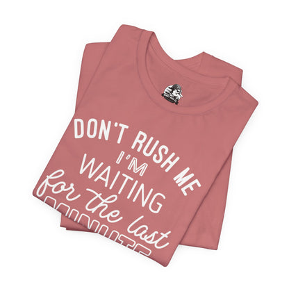 Funny Last Minute Tee, Unisex Humor Shirt, Perfect Gift for Students, Casual Wear, Birthday Apparel, Relaxed Fit