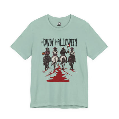 Halloween Cowboy Tee, Howdy Halloween Graphic T-Shirt