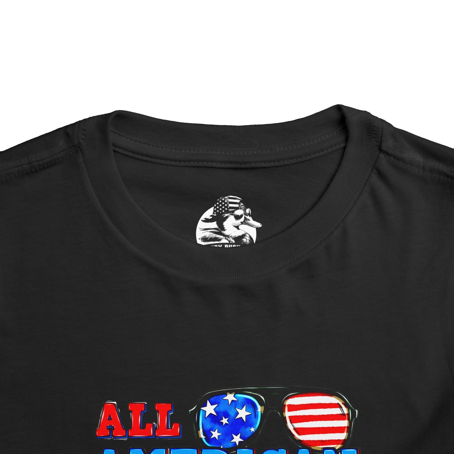 All American Boy Toddler Tee, Kids Patriotic Shirt, July 4th Outfit, Toddler Summer T-Shirt, USA Pride Apparel