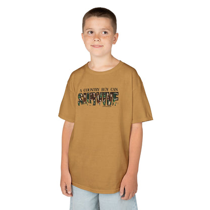 Kids Redneck Tee - A Country Boy Can Survive