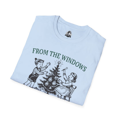 Christmas Humor Graphic T-Shirt - 'From the Windows to the Walls'