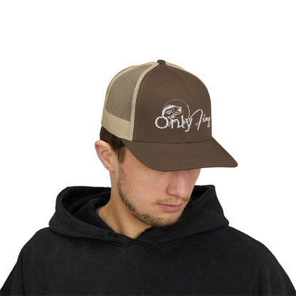 Only Fins Snapback Trucker Cap - Stylish Fishing Hat for Outdoor Enthusiasts