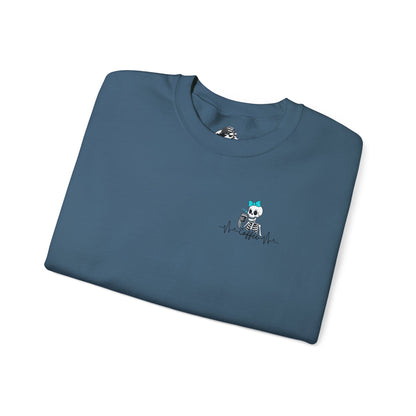 Unisex Fleece Crewneck 50% anxiety 50% coffee