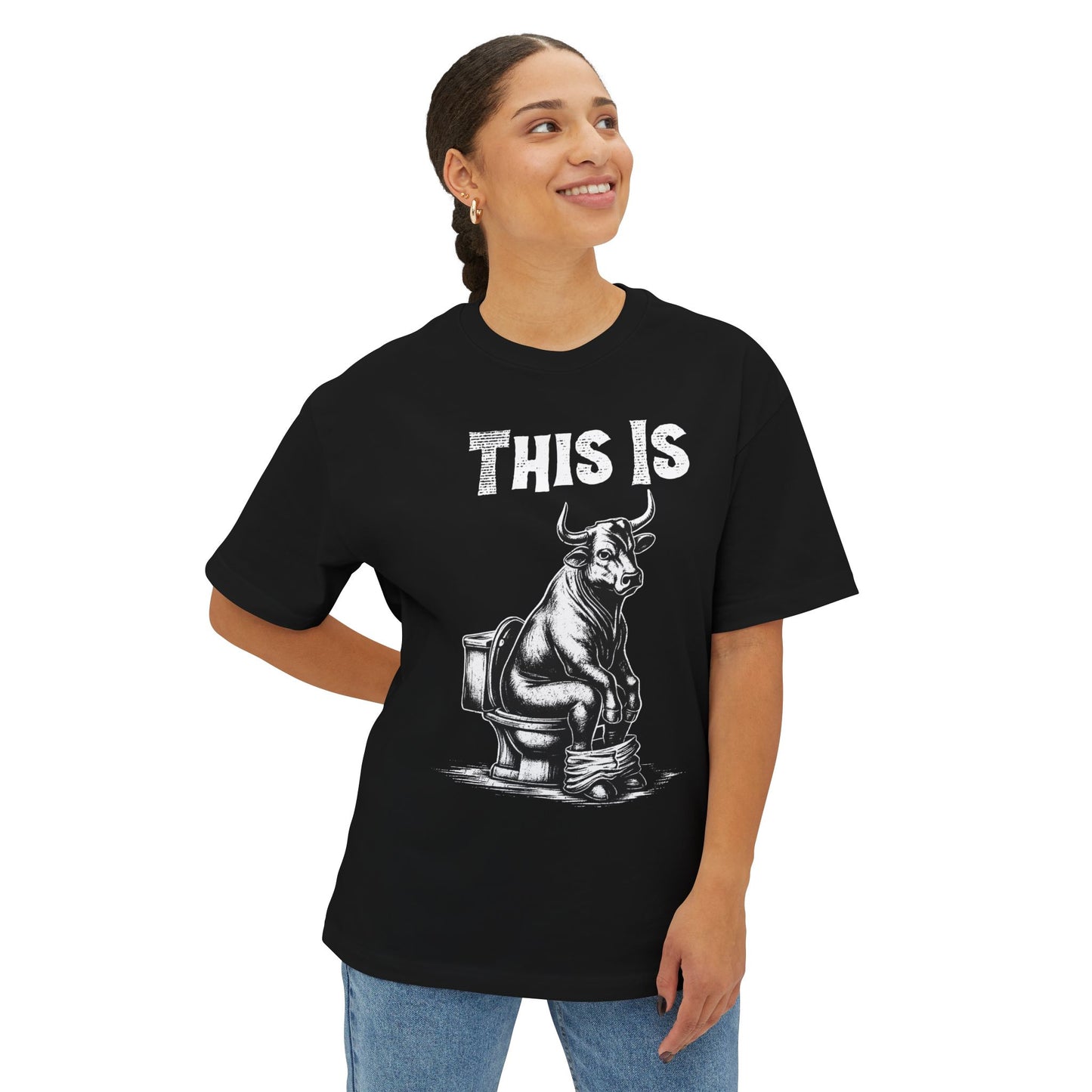 Oversized  Boxy T-Shirt - "This is Bullshit"