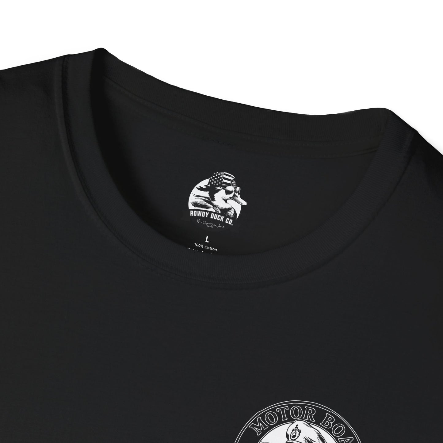 Motor Boat Captain Unisex Softstyle T-Shirt - Nautical Adventure Tee