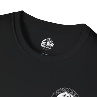 Motor Boat Captain Unisex Softstyle T-Shirt - Nautical Adventure Tee