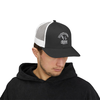 Dad in the streets, Daddy in the sheets - Embroidered Mesh Snapback Hat