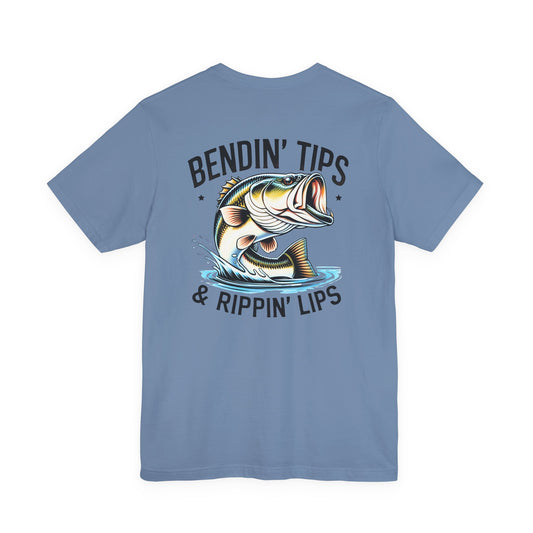 Bitin' Lips & Rippin' Lips - Graphic Tee -Fishing Tee
