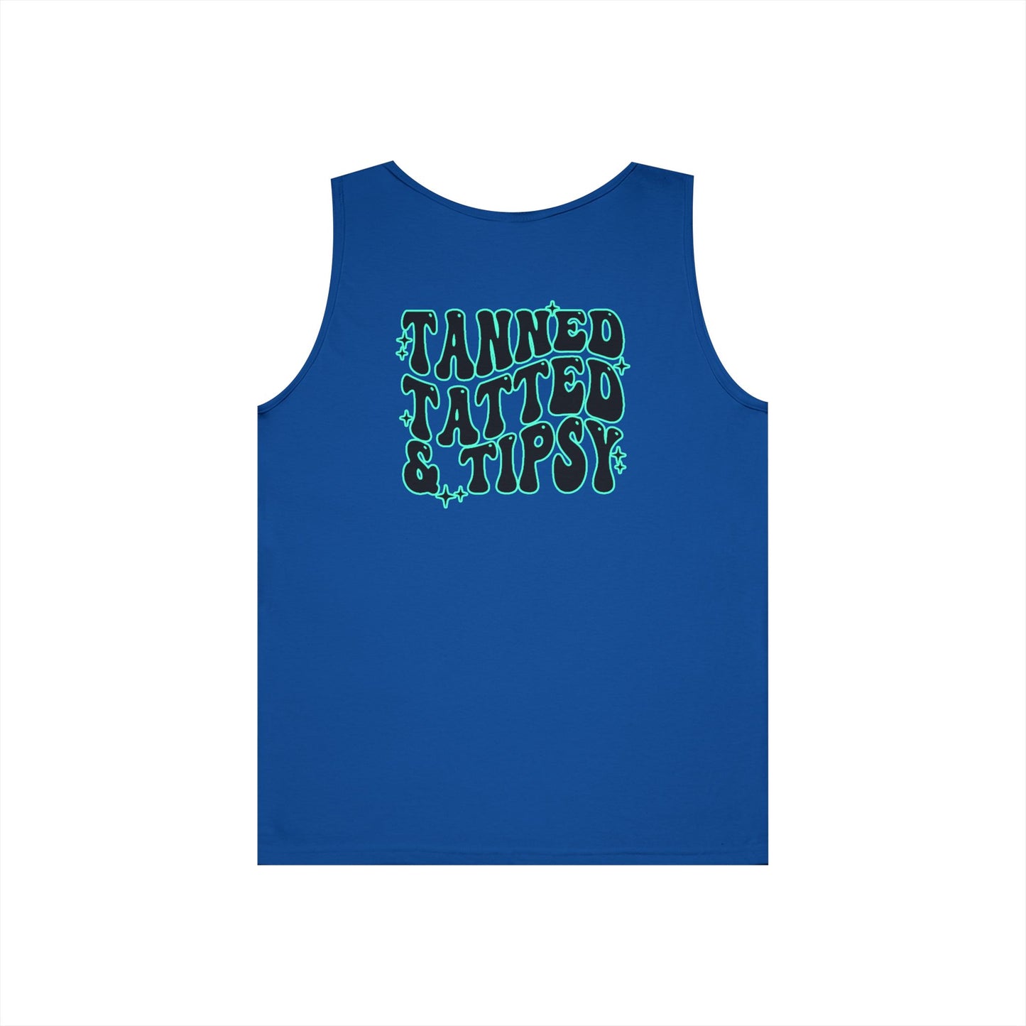 Unisex Heavy Cotton Tank Top - Tanned Tatted & Tipsy Graphic Tee