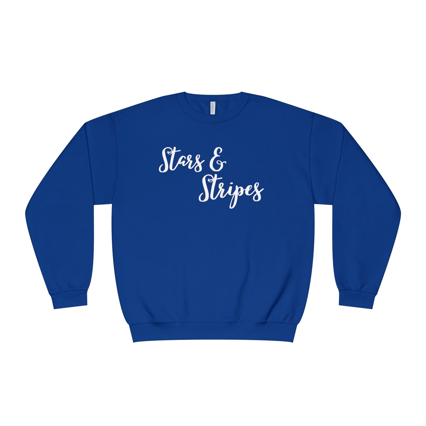Stars & Stripes Unisex Crewneck Sweatshirt - Cozy Apparel for Casual Days, Gift for Independence Day, Summer BBQs, Fun Gatherings