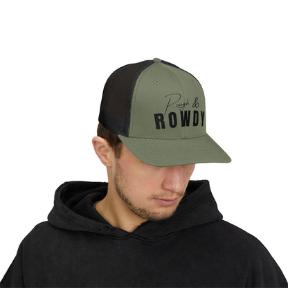 Rough & Rowdy Snapback Trucker Cap | Unisex Hat for Outdoor Adventures, Gifts for Him/Her, Casual Style, Perfect for Festivals, [...]