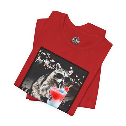 Doing American Shit Adult Dirty Raccoon Tee
