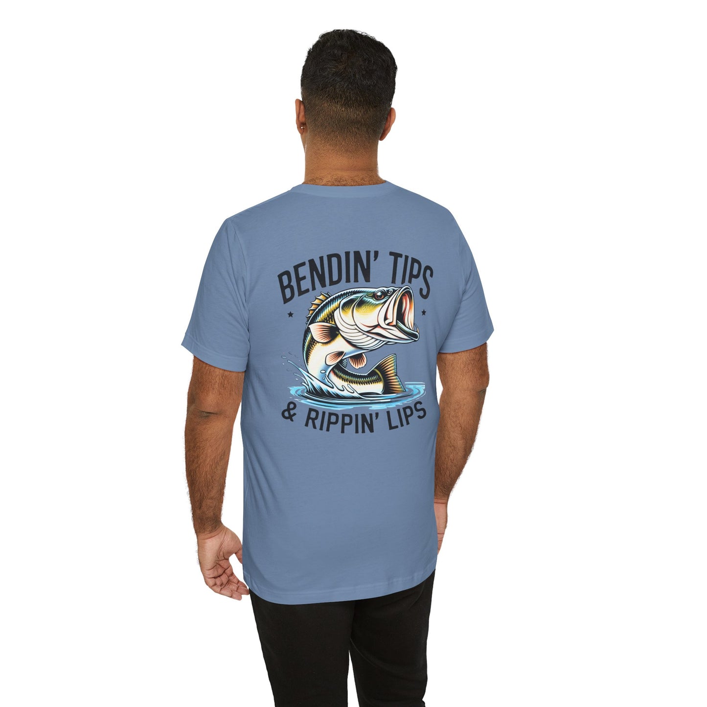 Bitin' Lips & Rippin' Lips - Graphic Tee -Fishing Tee