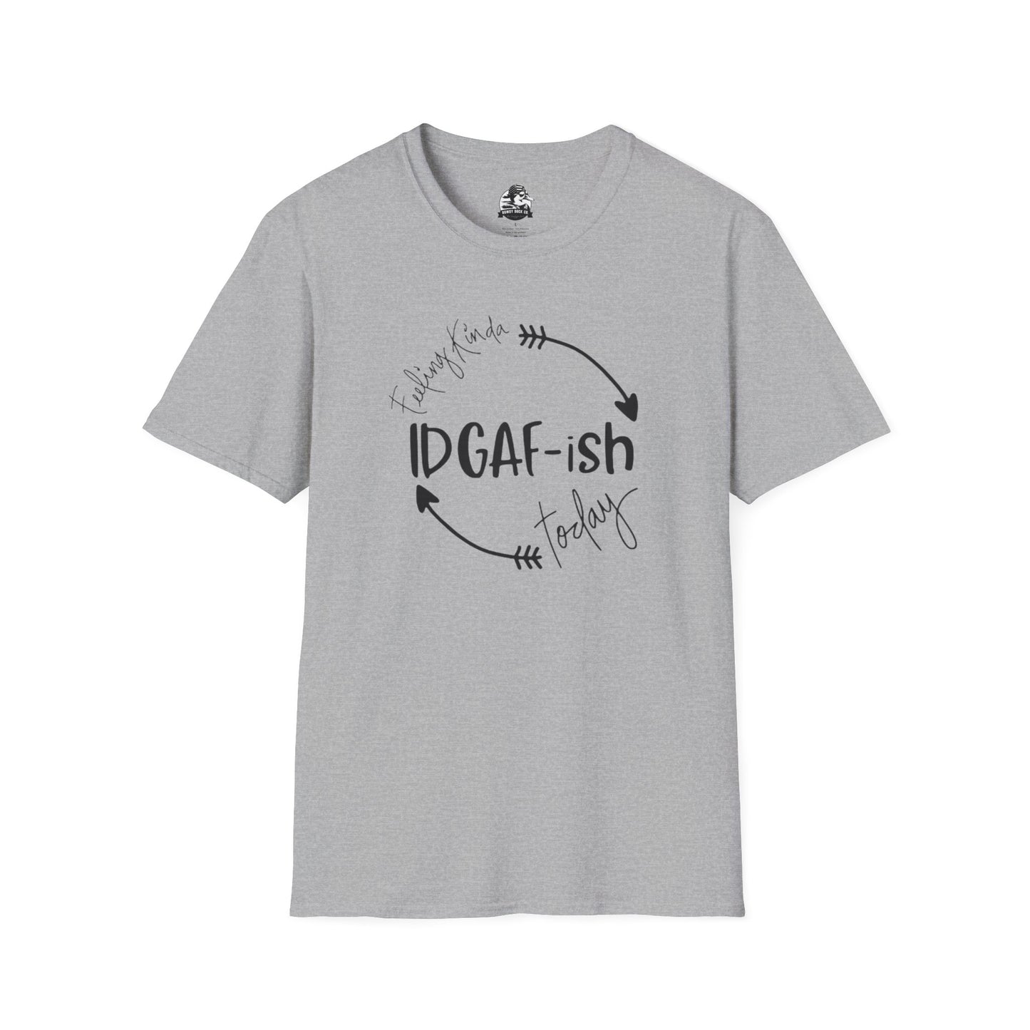 IDGAF-ish Unisex Softstyle T-Shirt, Casual Tee, Gift for Him/Her, Funny Shirt, Everyday Wear, Quirky Apparel