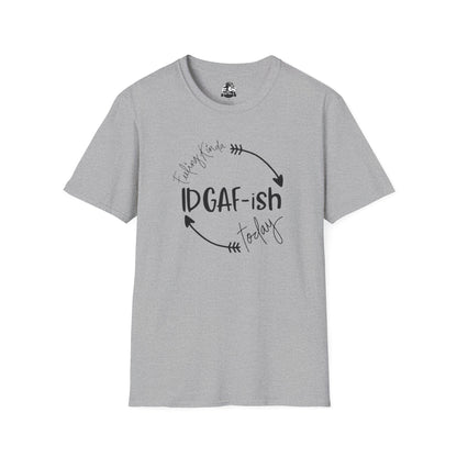 IDGAF-ish Unisex Softstyle T-Shirt, Casual Tee, Gift for Him/Her, Funny Shirt, Everyday Wear, Quirky Apparel
