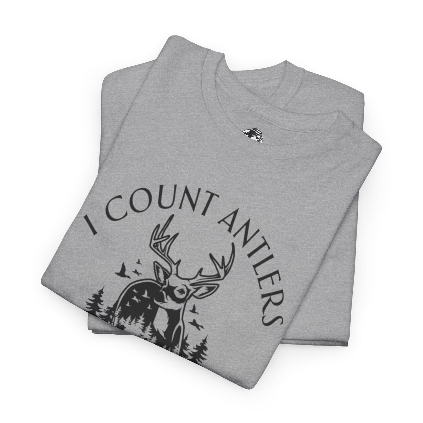 I Count Antlers Not Sheep Graphic Tee