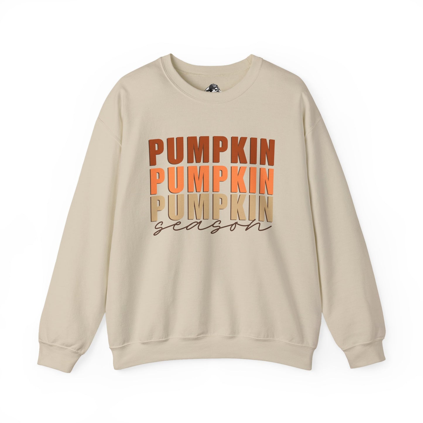 Pumpkin Season Stacked Fleece Crewneck