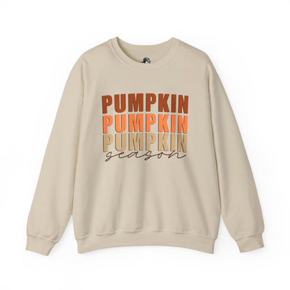 Pumpkin Season Stacked Fleece Crewneck