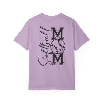 Softball Mom Unisex Garment-Dyed T-Shirt