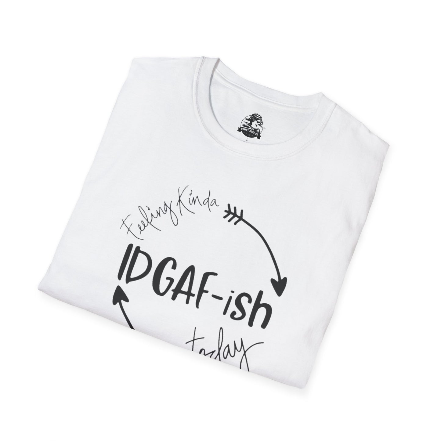 IDGAF-ish Unisex Softstyle T-Shirt, Casual Tee, Gift for Him/Her, Funny Shirt, Everyday Wear, Quirky Apparel