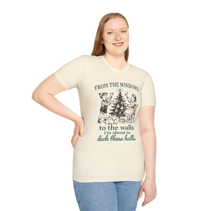 Christmas Humor Graphic T-Shirt - 'From the Windows to the Walls'