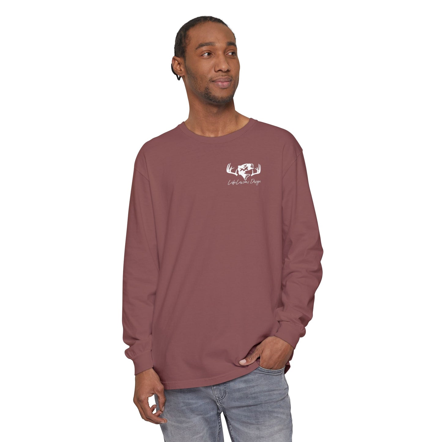 Life Lessons Design fishing & Hunting Long Sleeve Tee