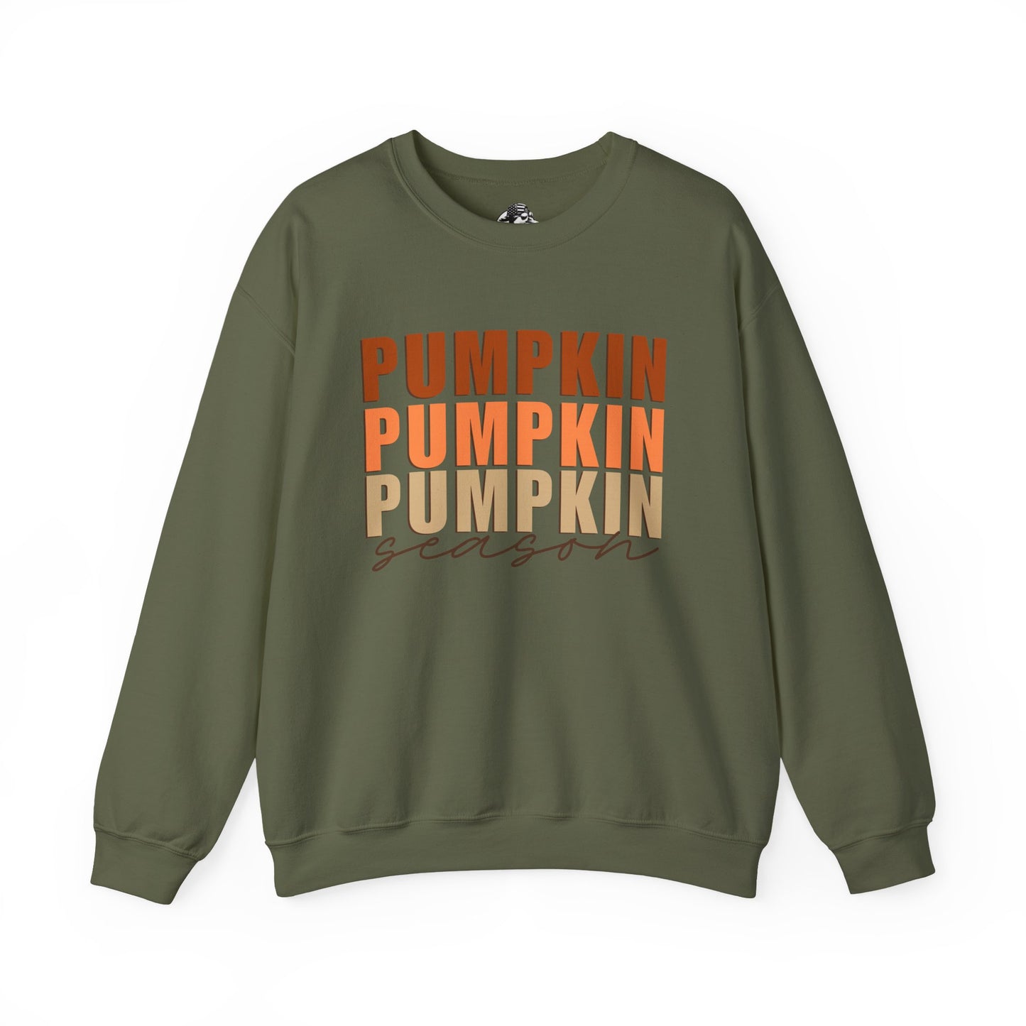 Pumpkin Season Stacked Fleece Crewneck