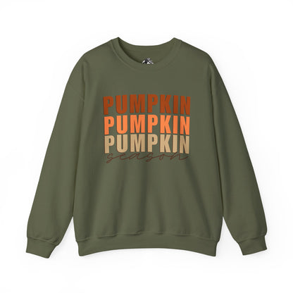 Pumpkin Season Stacked Fleece Crewneck