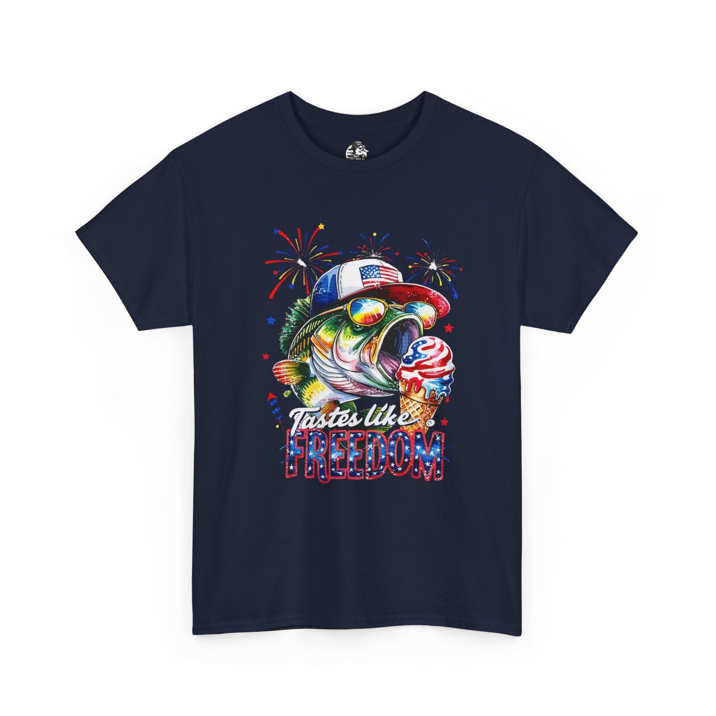 Patriotic Fishing Tee, Fourth of July Shirt, Freedom T-Shirt, Summer Adventure Apparel, Fishing Lover Gift