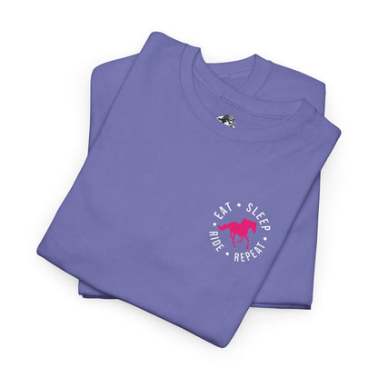 'Eat Sleep Ride Horses Repeat' Adult Graphic Tee