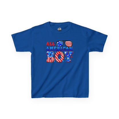 All American Boy Kids Tee, Patriotic T-Shirt, 4th of July Outfit, Independence Day Gift, Summer Kids Clothing
