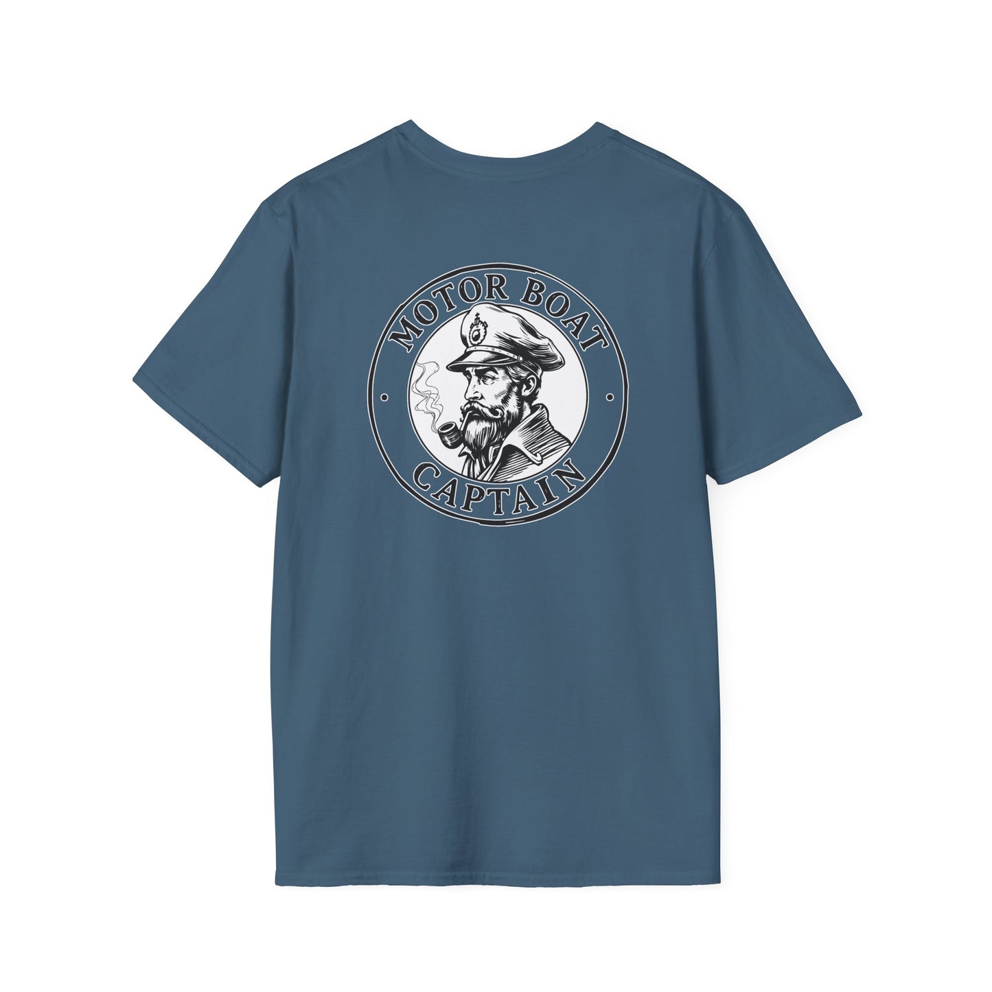 Motor Boat Captain Unisex Softstyle T-Shirt - Nautical Adventure Tee