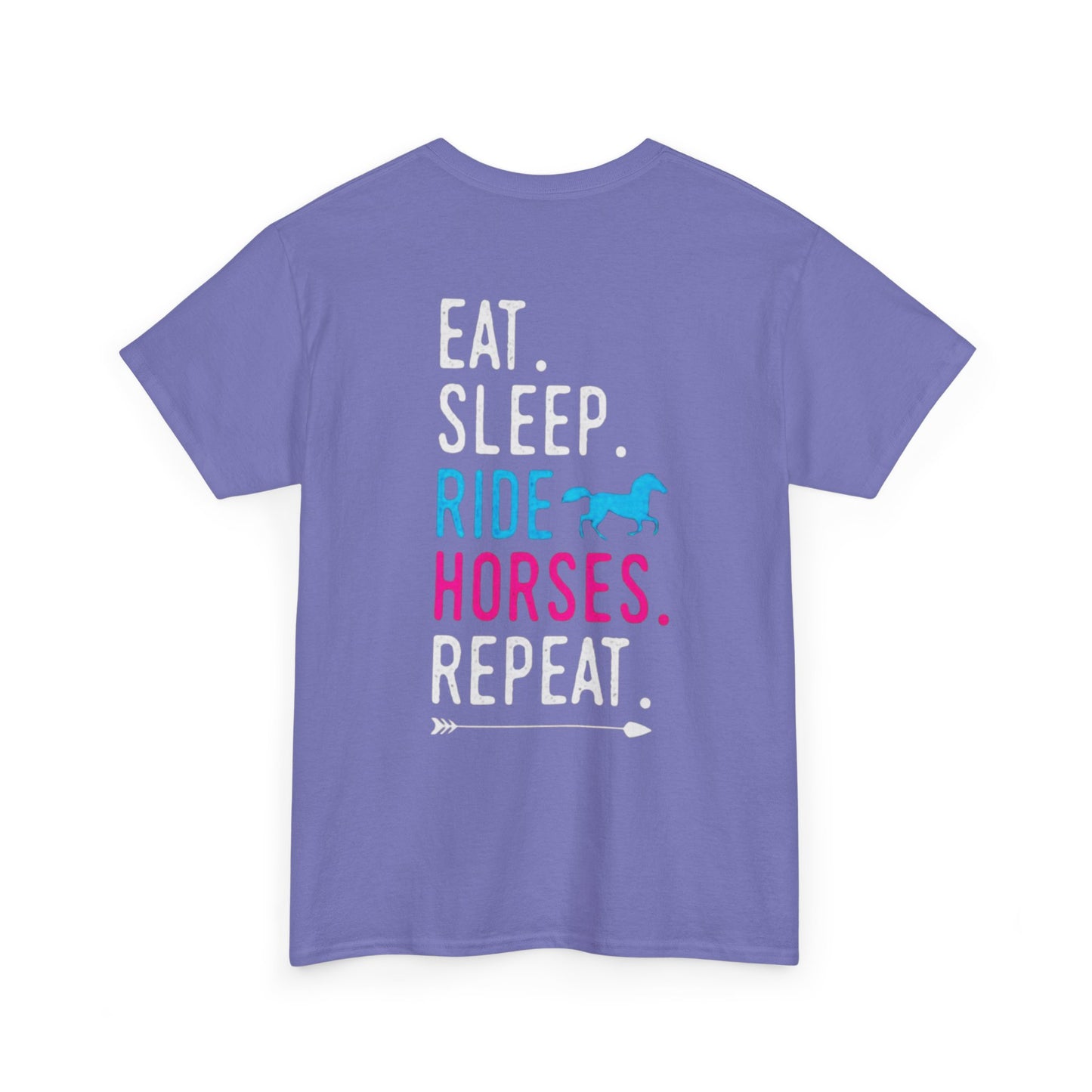 'Eat Sleep Ride Horses Repeat' Adult Graphic Tee