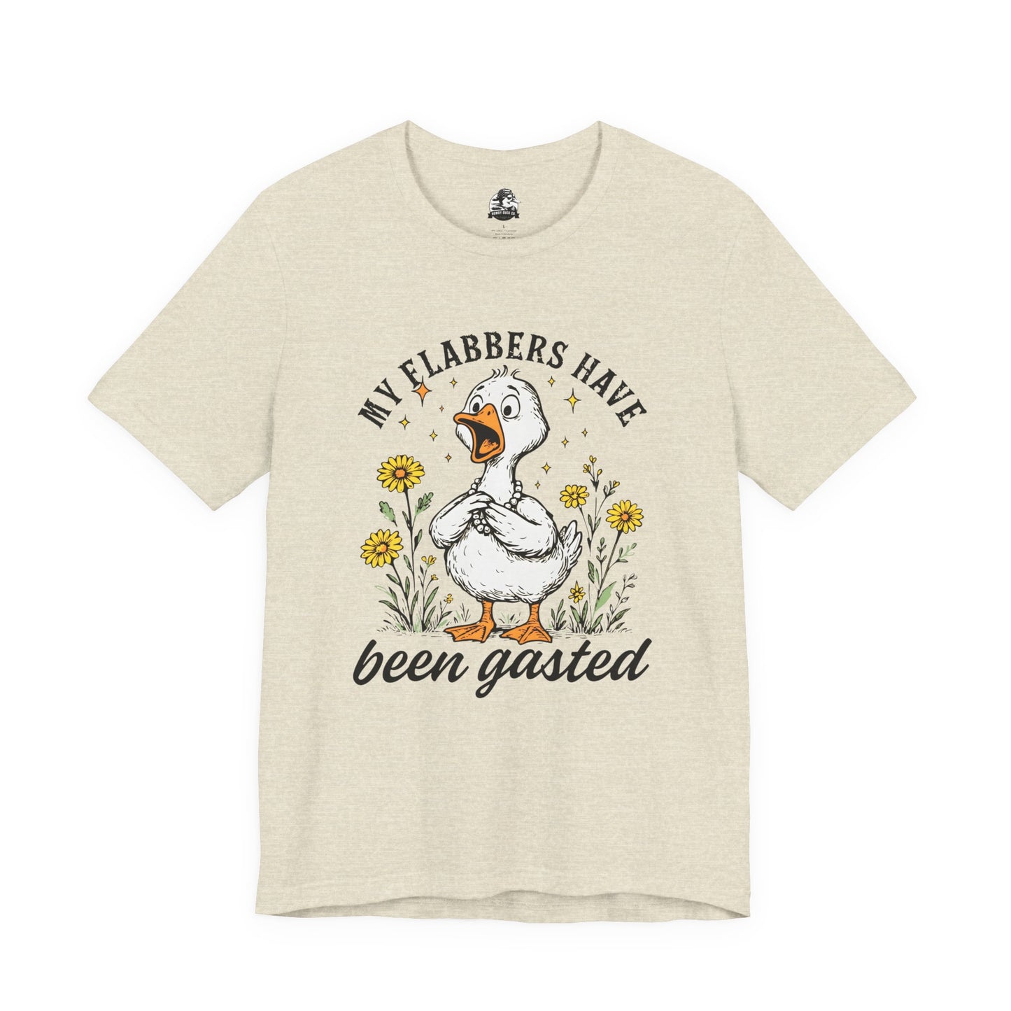 Funny Goose T-Shirt, My Flabbers Have Been Gast-ed Tee, Gift for Bird Lovers, Humorous Apparel, Cute Animal Shirt, Quirky Casual Wear