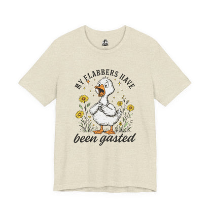 Funny Goose T-Shirt, My Flabbers Have Been Gast-ed Tee, Gift for Bird Lovers, Humorous Apparel, Cute Animal Shirt, Quirky Casual Wear