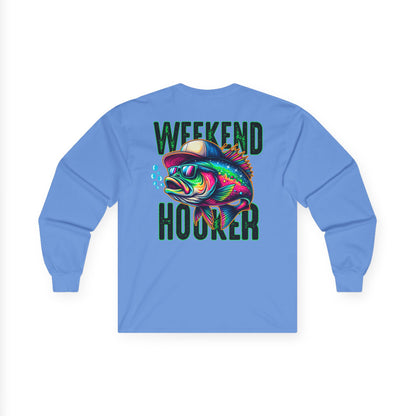 Fish Lover's Weekend Hooker Long Sleeve Tee