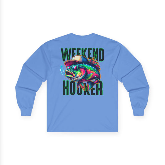 Fish Lover's Weekend Hooker Long Sleeve Tee
