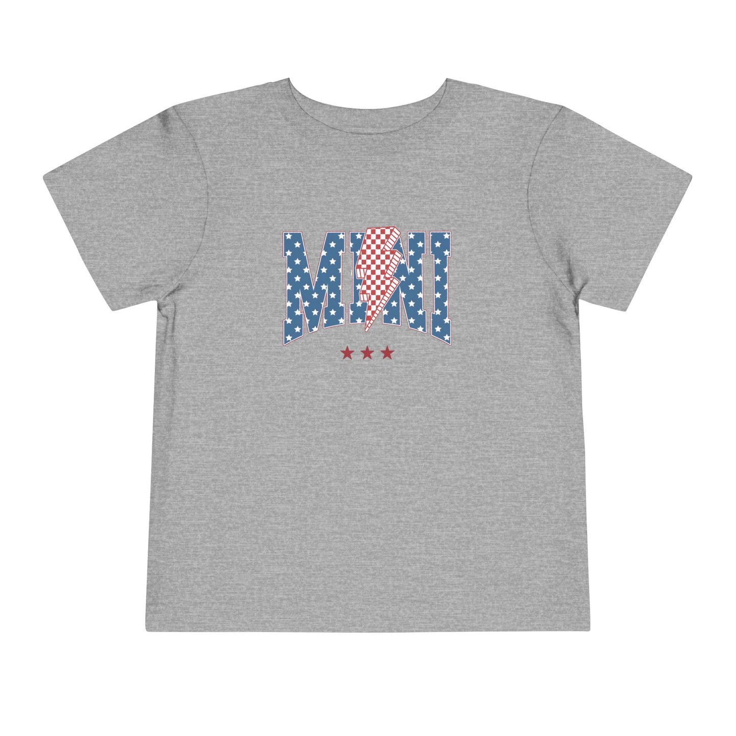 Mini USA Stars Toddler Tee, Perfect for 4th of July, Independence Day, Baby Shower Gift, Picnic, Toddler Playwear, Kids Apparel